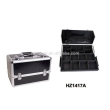 professional aluminum cosmetic case with trays inside manufacturer